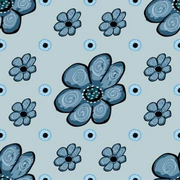 Abstract flower seamless pattern background Stock Illustration