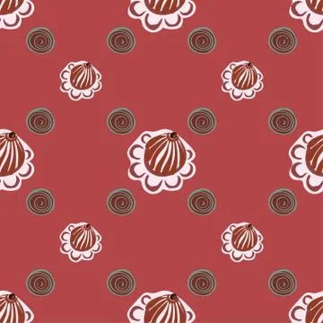 Abstract flower seamless pattern background Stock Illustration