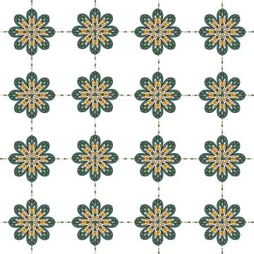 Abstract flower seamless pattern background Stock Illustration
