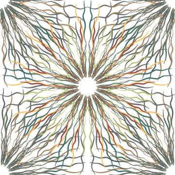 Abstract flower seamless pattern background Stock Illustration