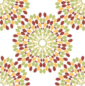 Abstract flower seamless pattern background Stock Illustration