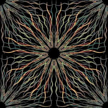 Abstract flower seamless pattern background Illustrazione stock