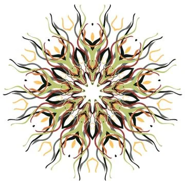 Abstract flower seamless pattern background Stock Illustration