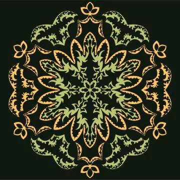 Abstract flower seamless pattern background Stock Illustration