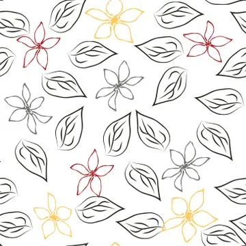 Abstract flower seamless pattern background Stock Illustration