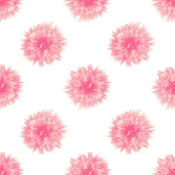 Abstract Flower Seamless Pattern Background. Vector Illustration 스톡 일러스트
