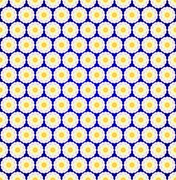 Abstract flower seamless pattern with ethnic ornament Stock Illustration