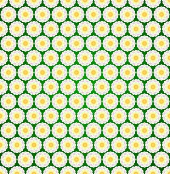 Abstract flower seamless pattern with ethnic ornament Stock Illustration