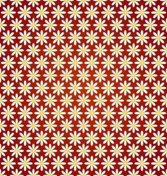 Abstract flower seamless pattern with ethnic ornament Stock Illustration