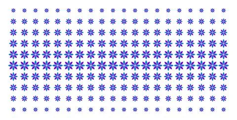 Abstract Flower Shape Halftone Array Illustrazione stock