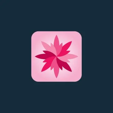 Abstract flower sign Stock Illustration