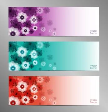 Abstract Flower Vector Background / Brochure Template / Banner. eps 10. Stock Illustration