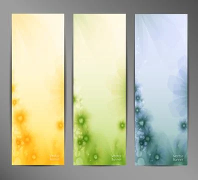 Abstract Flower Vector Background / Brochure Template / Banner. eps 10. Stock Illustration