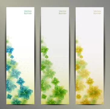 Abstract Flower Vector Background / Brochure Template / Banner. eps 10. Stock-Illustration