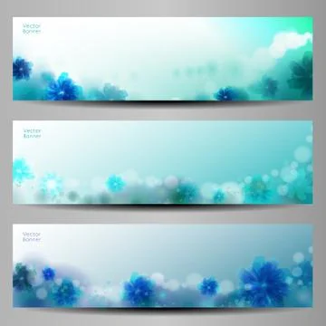 Abstract Flower Vector Background / Brochure Template / Banner. eps 10. Stock Illustration