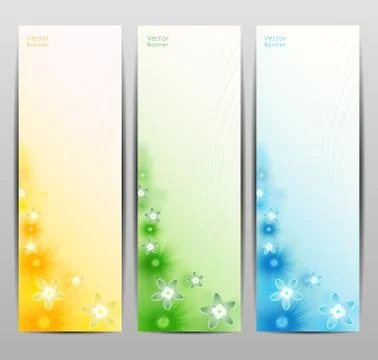 Abstract Flower Vector Background / Brochure Template / Banner. eps 10 Stock Illustration