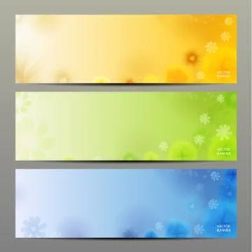 Abstract Flower Vector Background / Brochure Template / Banner. eps 10 Stock Illustration