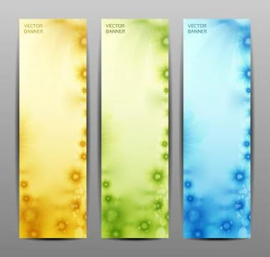 Abstract Flower Vector Background / Brochure Template / Banner. eps 10. Stock Illustration