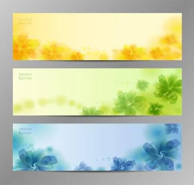 Abstract Flower Vector Background / Brochure Template / Banner. eps 10. Stock Illustration