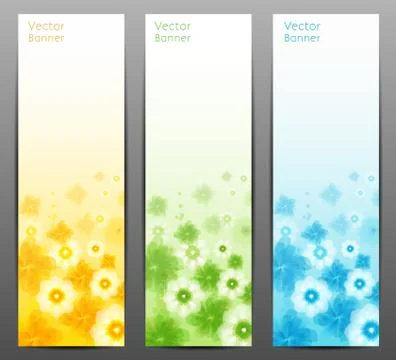 Abstract Flower Vector Background / Brochure Template / Banner. eps 10. Stock Illustration