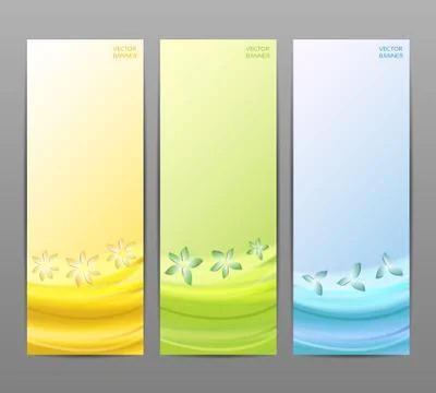 Abstract Flower Vector Background / Brochure Template / Banner. eps 10. Stock Illustration