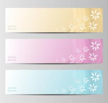 Abstract Flower Vector Background / Brochure Template / Banner. eps 10. Stock Illustration