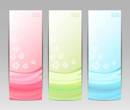 Abstract Flower Vector Background / Brochure Template / Banner. eps 10 Stock Illustration