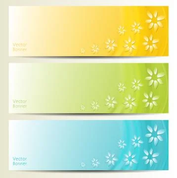 Abstract Flower Vector Background / Brochure Template / Banner. eps 10. Stock Illustration