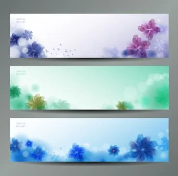 Abstract Flower Vector Background / Brochure Template / Banner. eps 10. Illustrazione stock