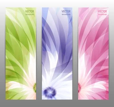 Abstract Flower Vector Background / Brochure Template / Banner. eps 10. Stock-Illustration