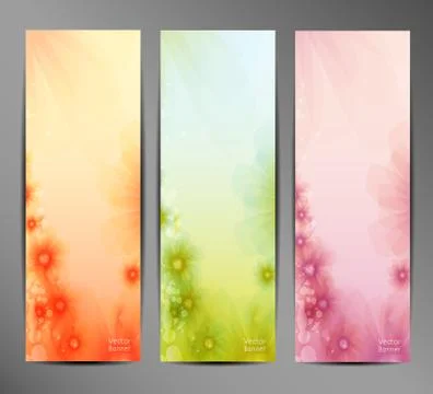 Abstract Flower Vector Background / Brochure Template / Banner. eps 10. Stock Illustration