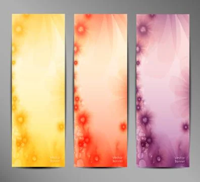 Abstract Flower Vector Background / Brochure Template / Banner. eps 10. Stock Illustration