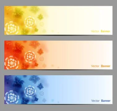 Abstract Flower Vector Background / Brochure Template / Banner. eps 10. Stock Illustration