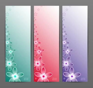 Abstract Flower Vector Background / Brochure Template / Banner. eps 10. Stock Illustration