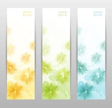 Abstract Flower Vector Background / Brochure Template / Banner. eps 10 Stock Illustration