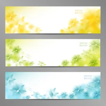 Abstract Flower Vector Background / Brochure Template / Banner. eps 10 Stock Illustration