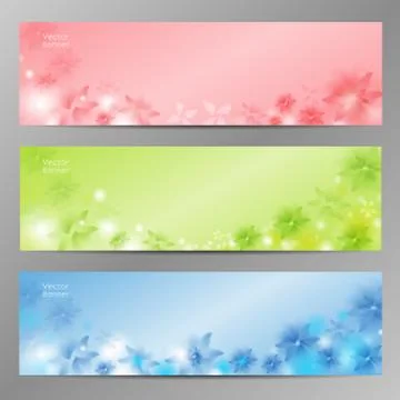 Abstract Flower Vector Background / Brochure Template / Banner. eps 10 Stock Illustration