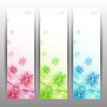 Abstract Flower Vector Background / Brochure Template / Banner. eps 10 Stock Illustration