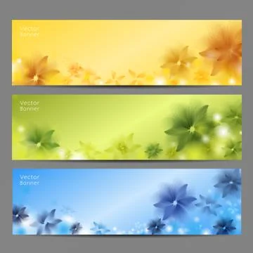 Abstract Flower Vector Background / Brochure Template / Banner. eps 10 Stock Illustration
