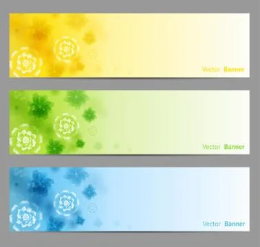 Abstract Flower Vector Background / Brochure Template / Banner. eps 10. Stock Illustration
