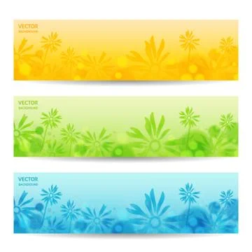 Abstract Flower Vector Background / Brochure Template / Banner. eps 10 Stock-Illustration