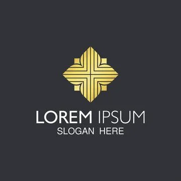 Abstract flower vector elements for luxurios logo design Stockillustratie