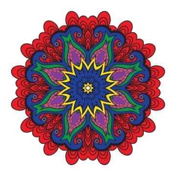 Abstract flower vector figure Stock Illustration