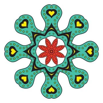 Abstract flower vector figure Stock Illustration