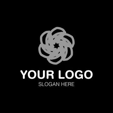 Abstract Flower Vector Logo Design EPS10 Stock Illustration