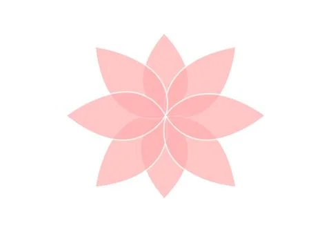 Abstract flower on white Stock Illustration