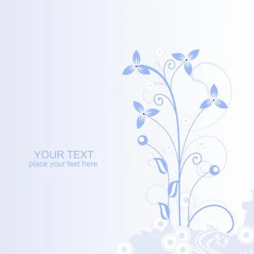 Abstract flowers background Stock Illustration