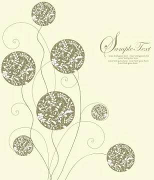 Abstract flowers background Stock Illustration