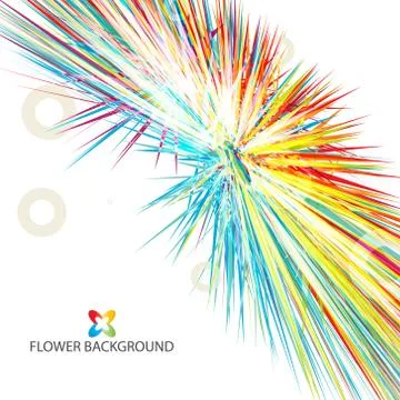 Abstract flowers background Stock Illustration