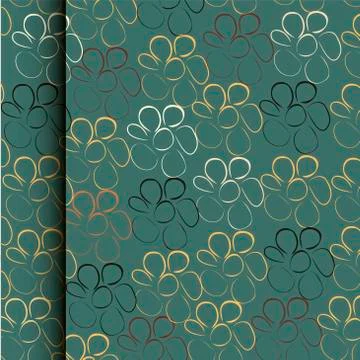 Abstract flowers background Stock Illustration